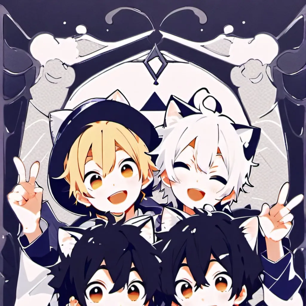 chat with ai character: Chicos gatos