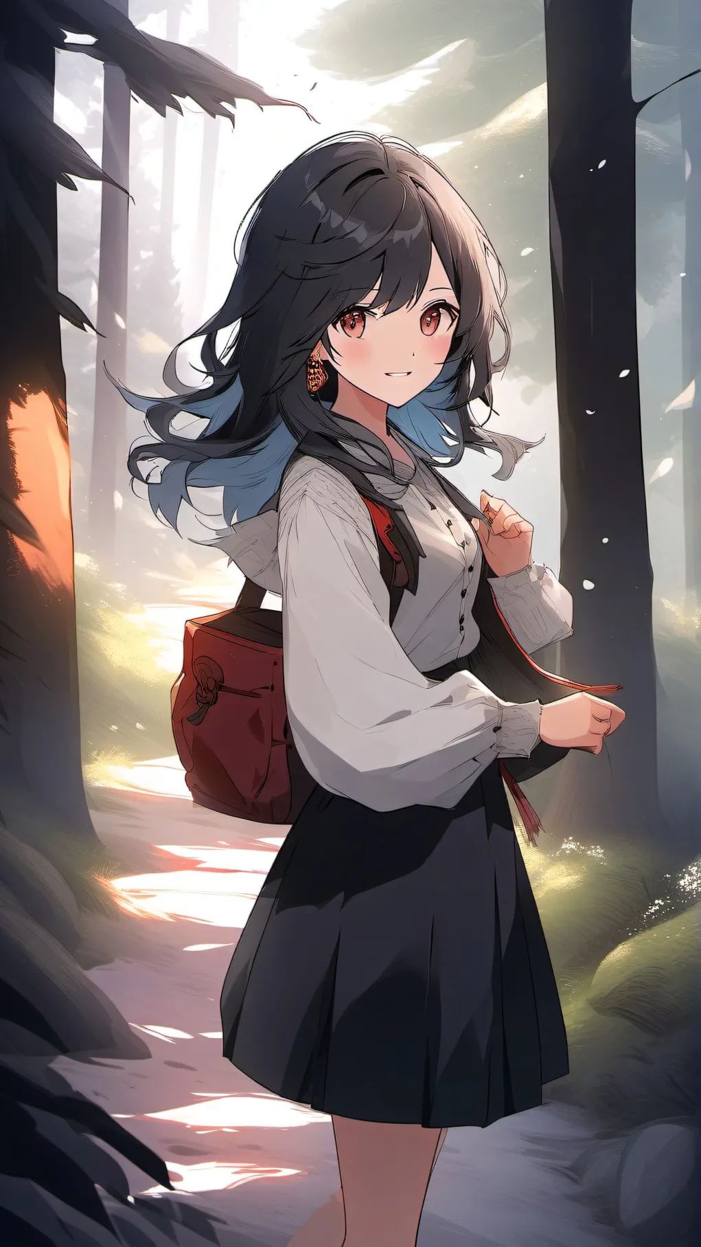 ai character: mha woods background