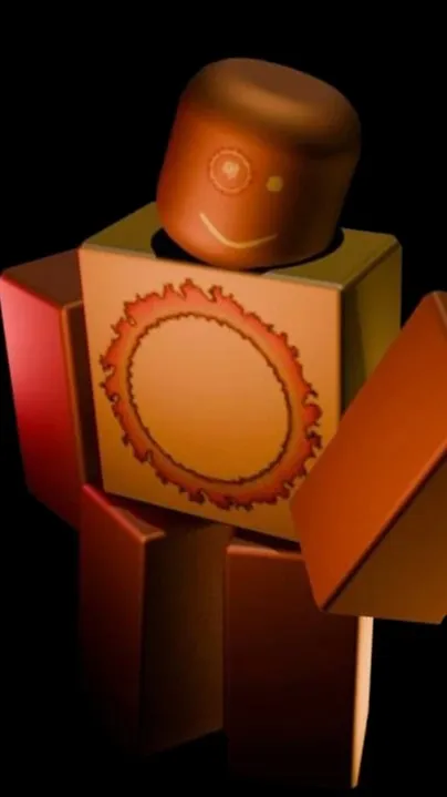 ai character: fire ring background