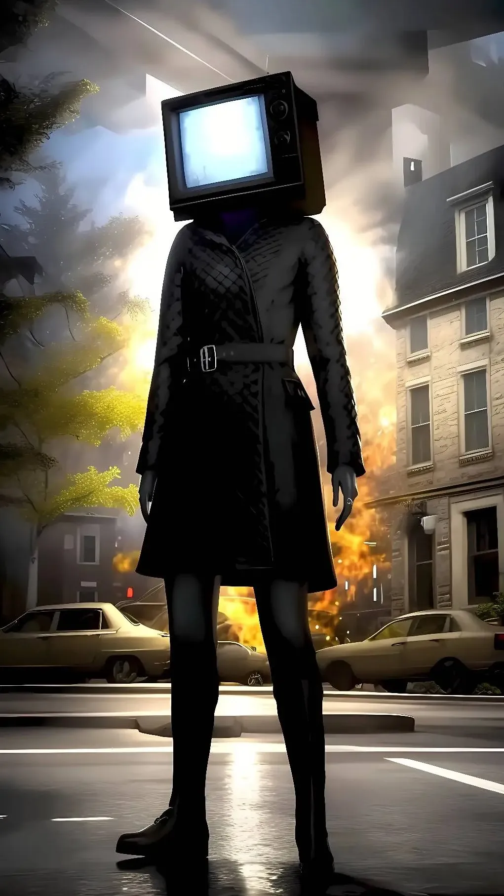 ai character: Opposite Tv woman background