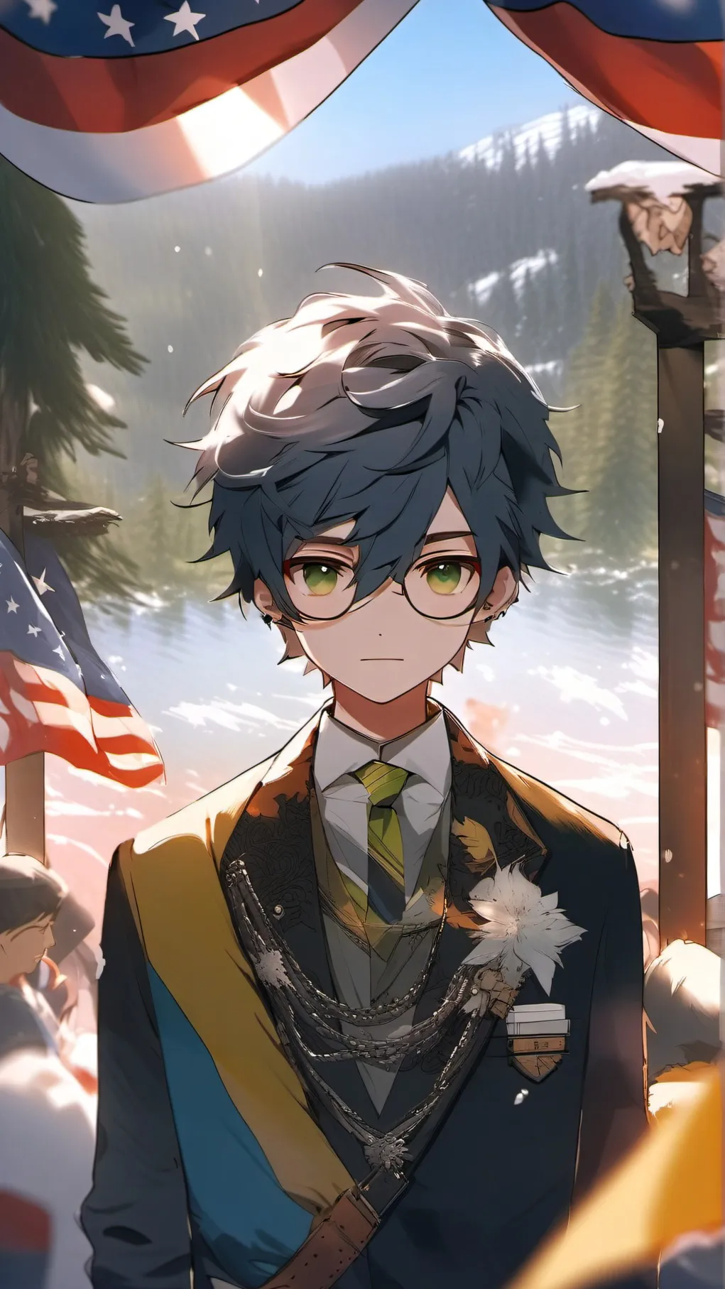 ai character: John Freedom background