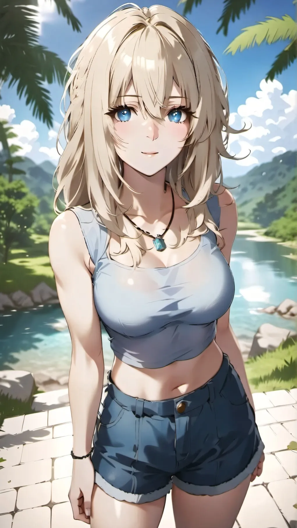 ai character: girlfriend background