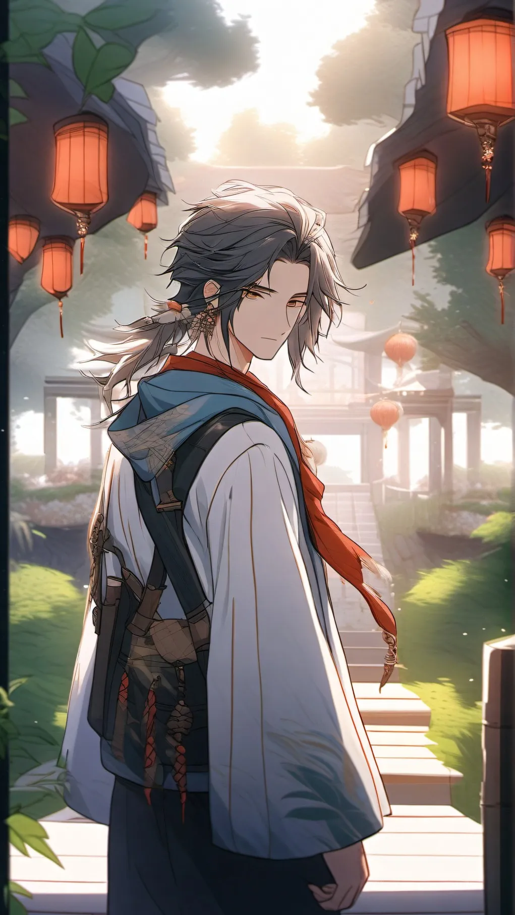 ai character: ash background