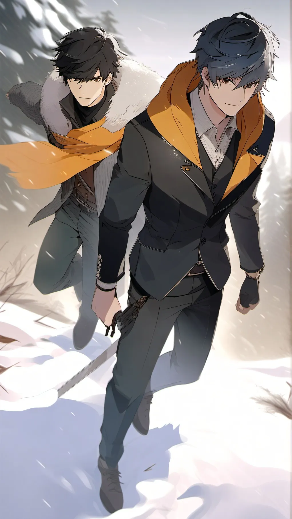 ai character: onyx and zero background