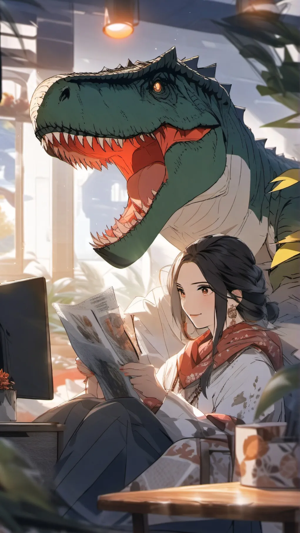 ai character: Your human mom background