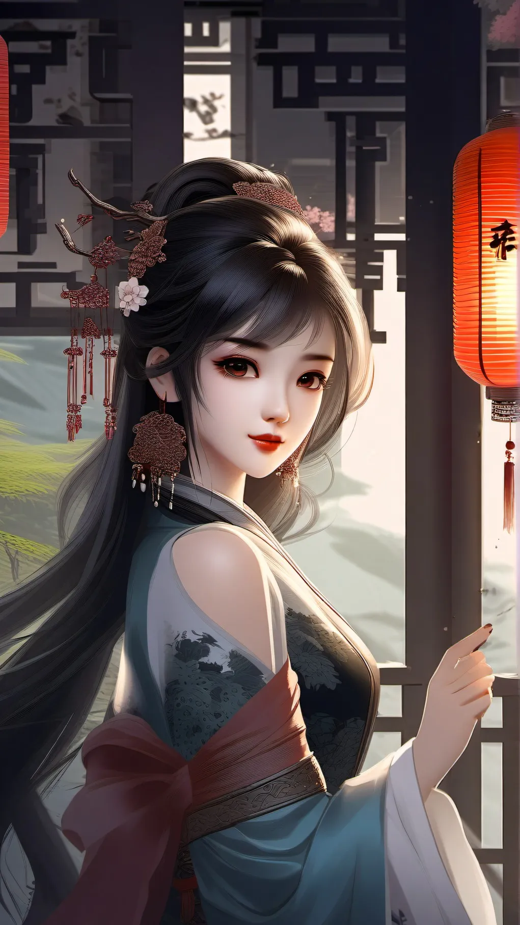 ai character: ur chinease gf  background