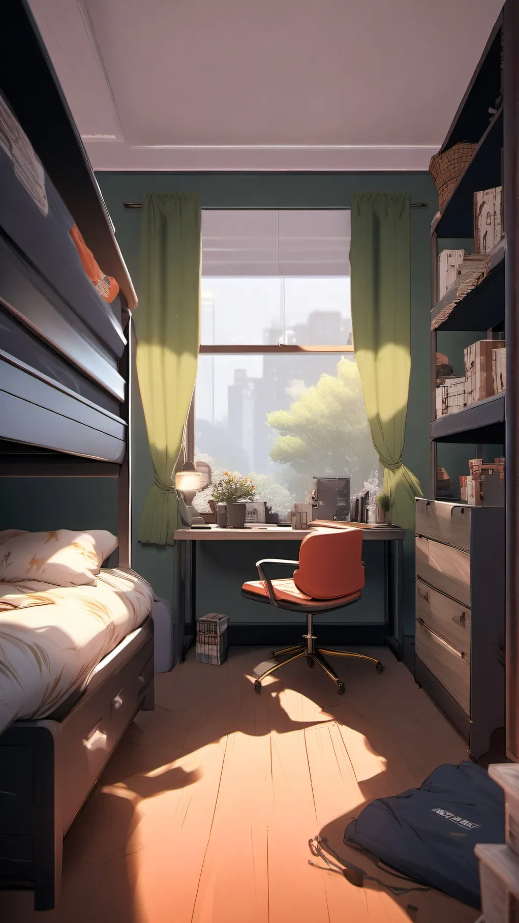 ai character: Dorm background