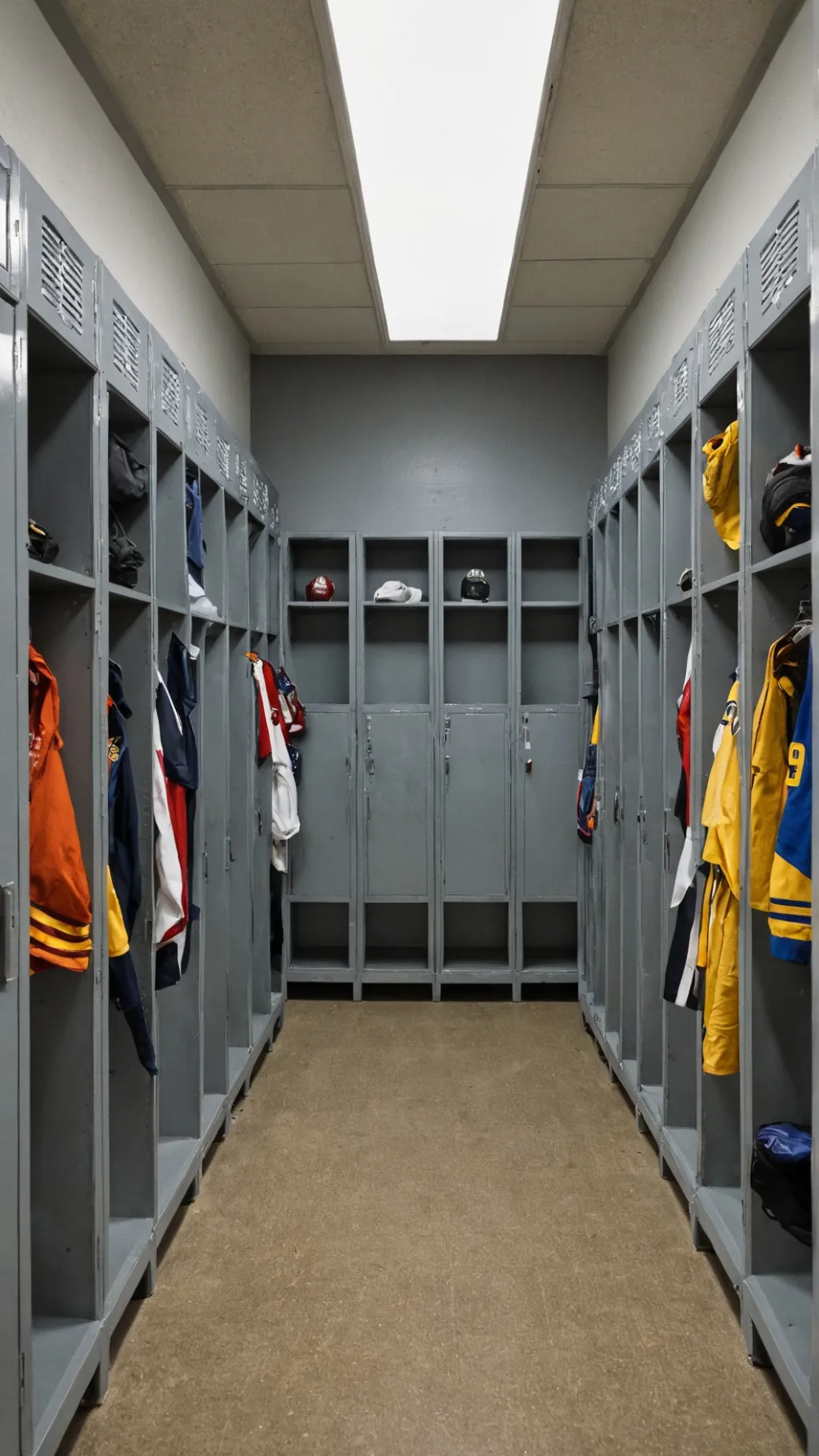 ai character: Girls locker room background