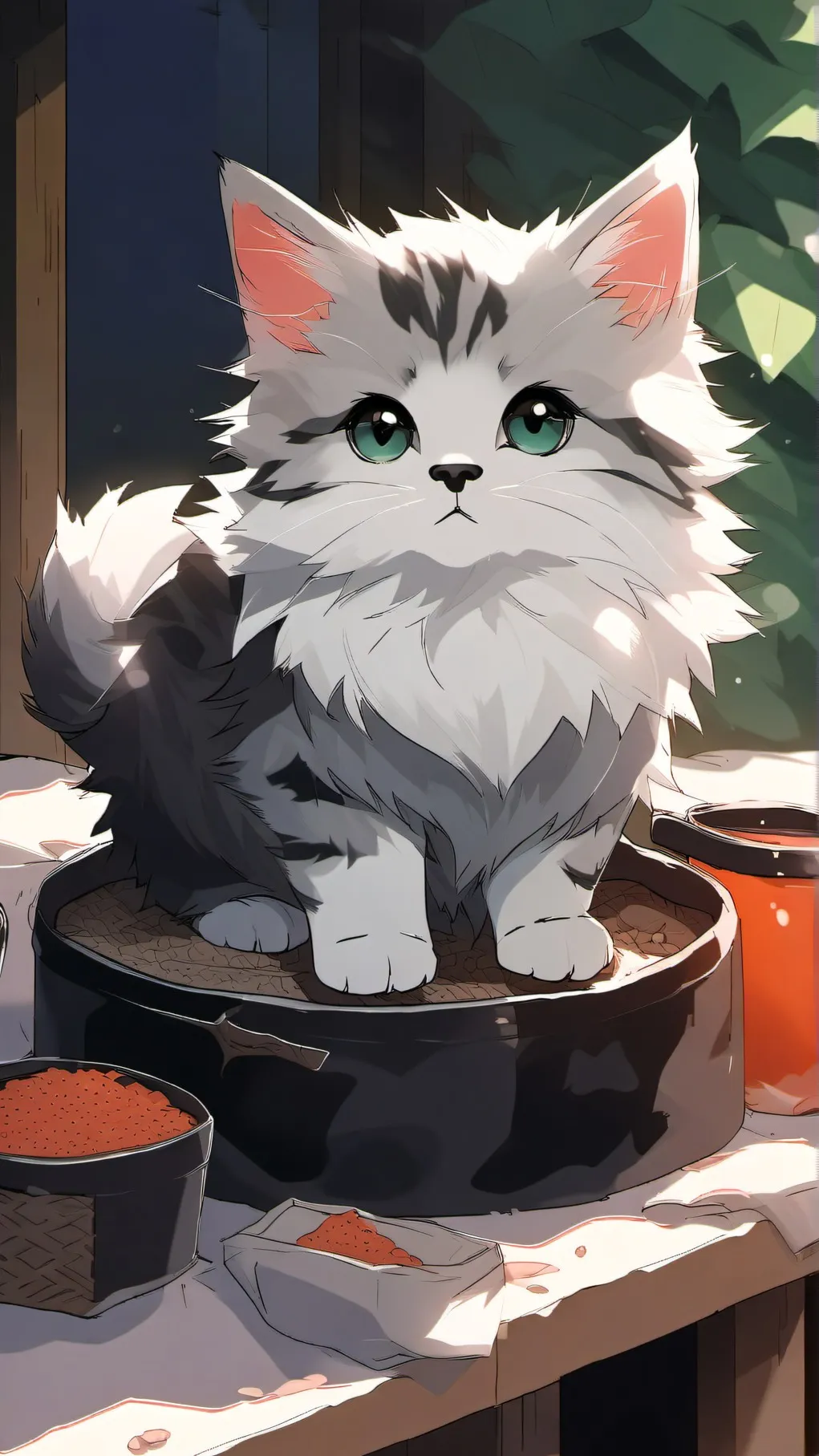 ai character: 60 but kitten background