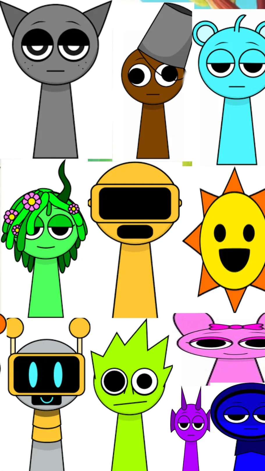 ai character: Sprunki worlds background