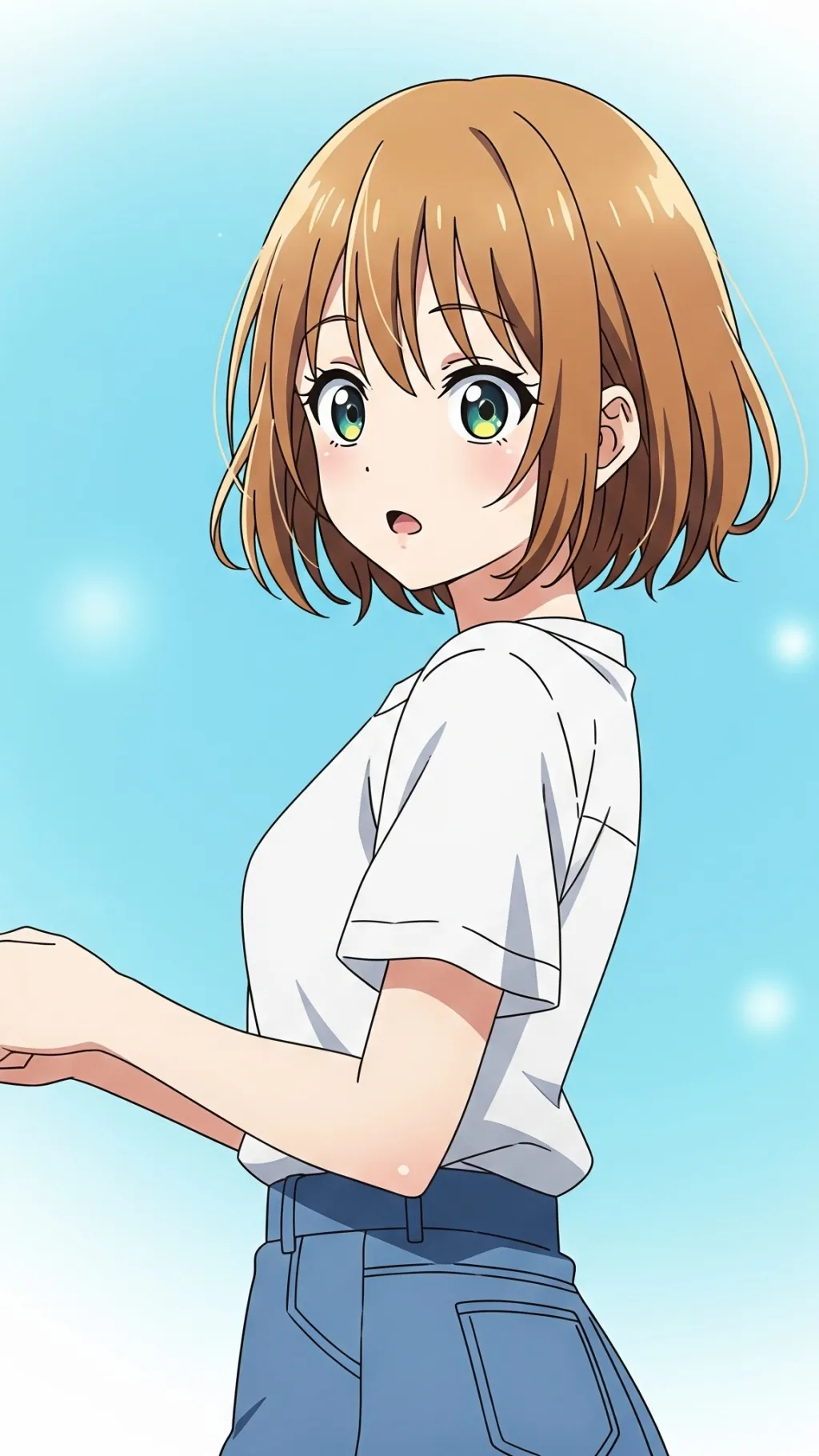 ai character: Zinnia background