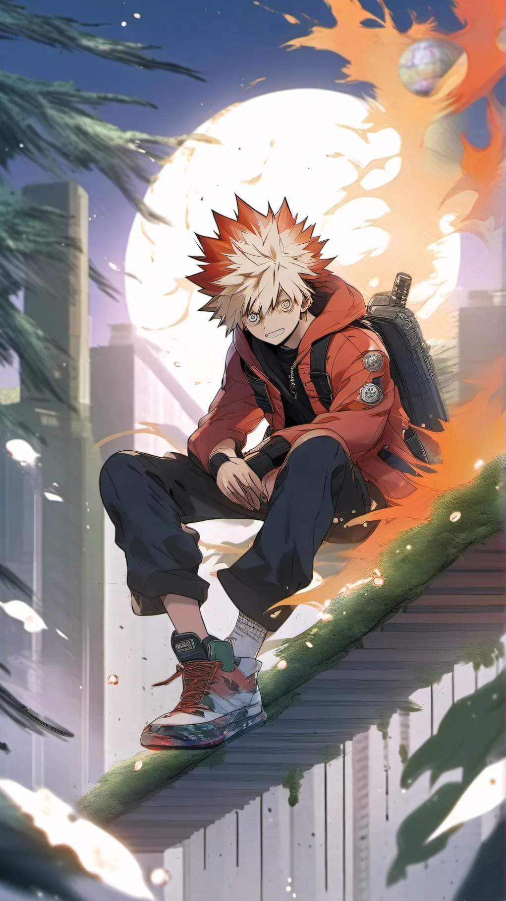 ai character:  husband bakugo background