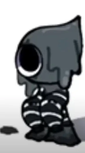 ai character: Blot the ink blob background