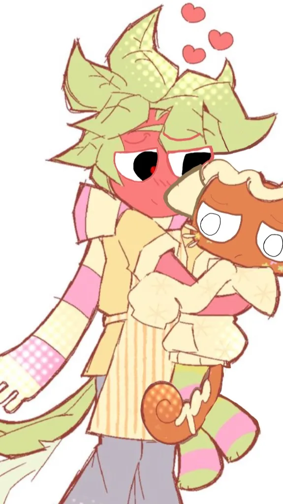 ai character: Cosmo x sprout?..  background