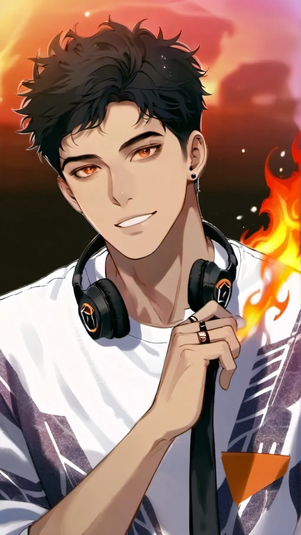 ai character: Flame Fraggs background