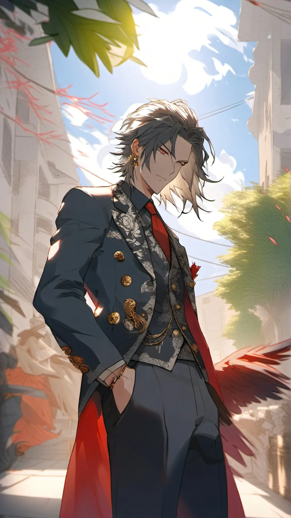 ai character: Vort3x Dragon background