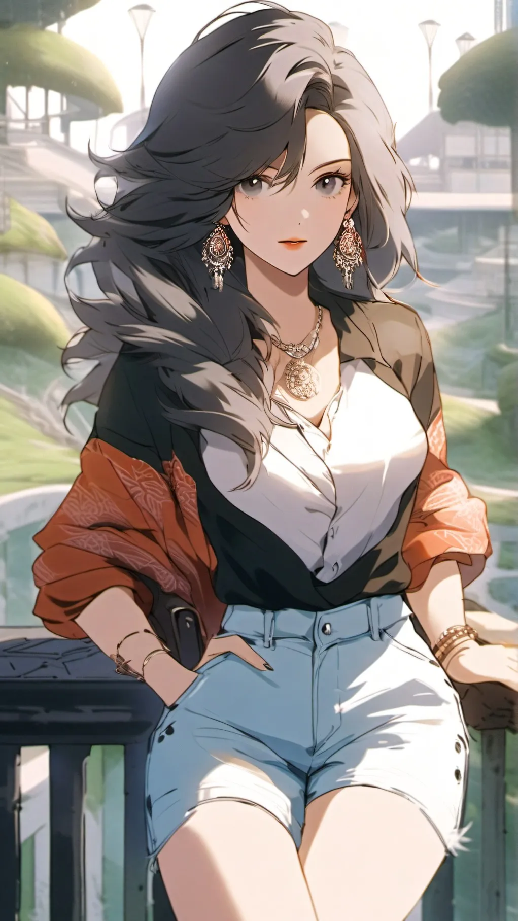 ai character: lay background