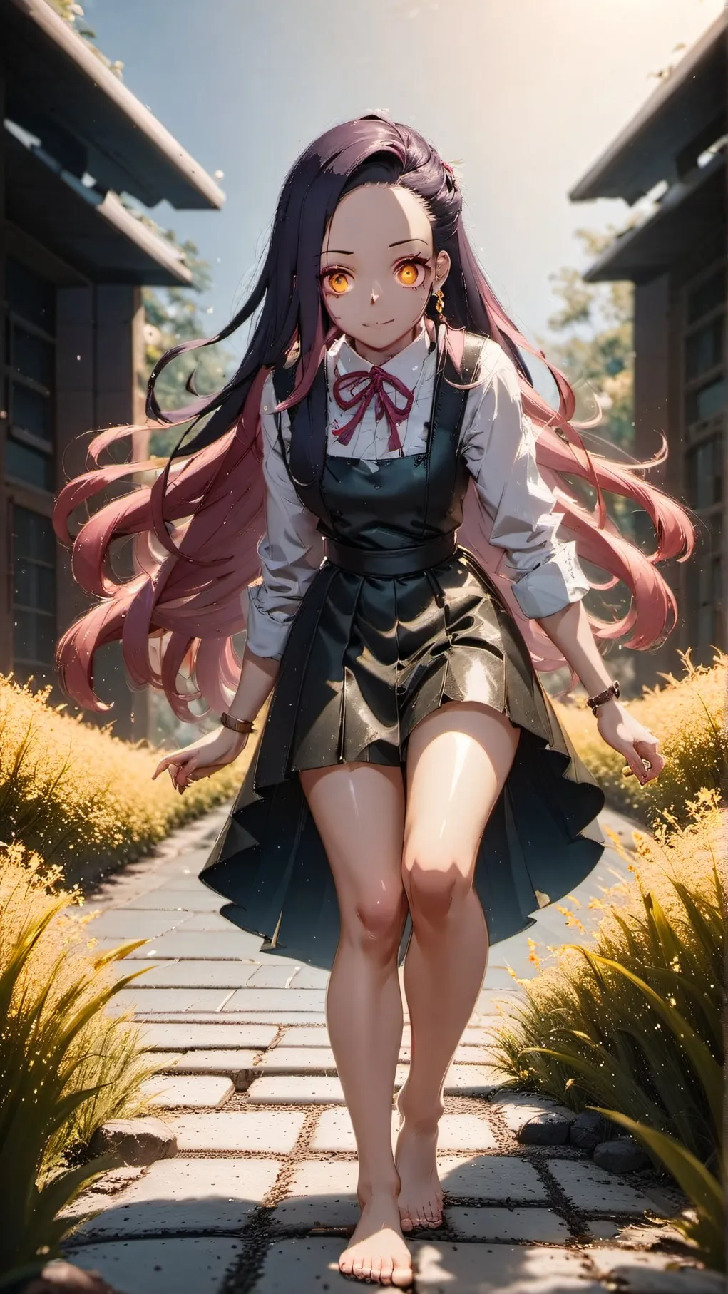 ai character: nezuko background