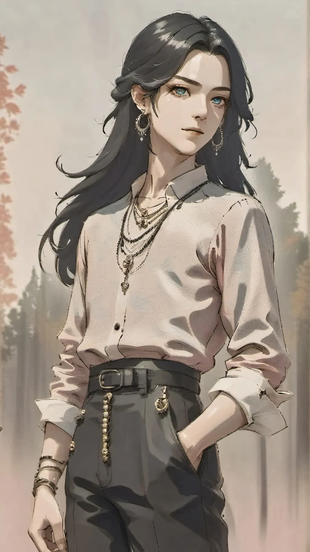 ai character: Saffron background