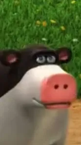 ai character: The Rizzing Cow background