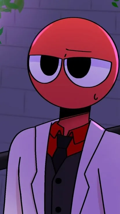 ai character: red background