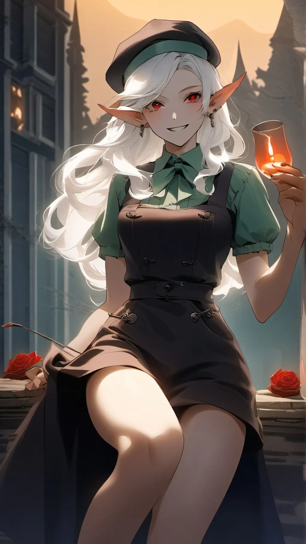 ai character: leah  background