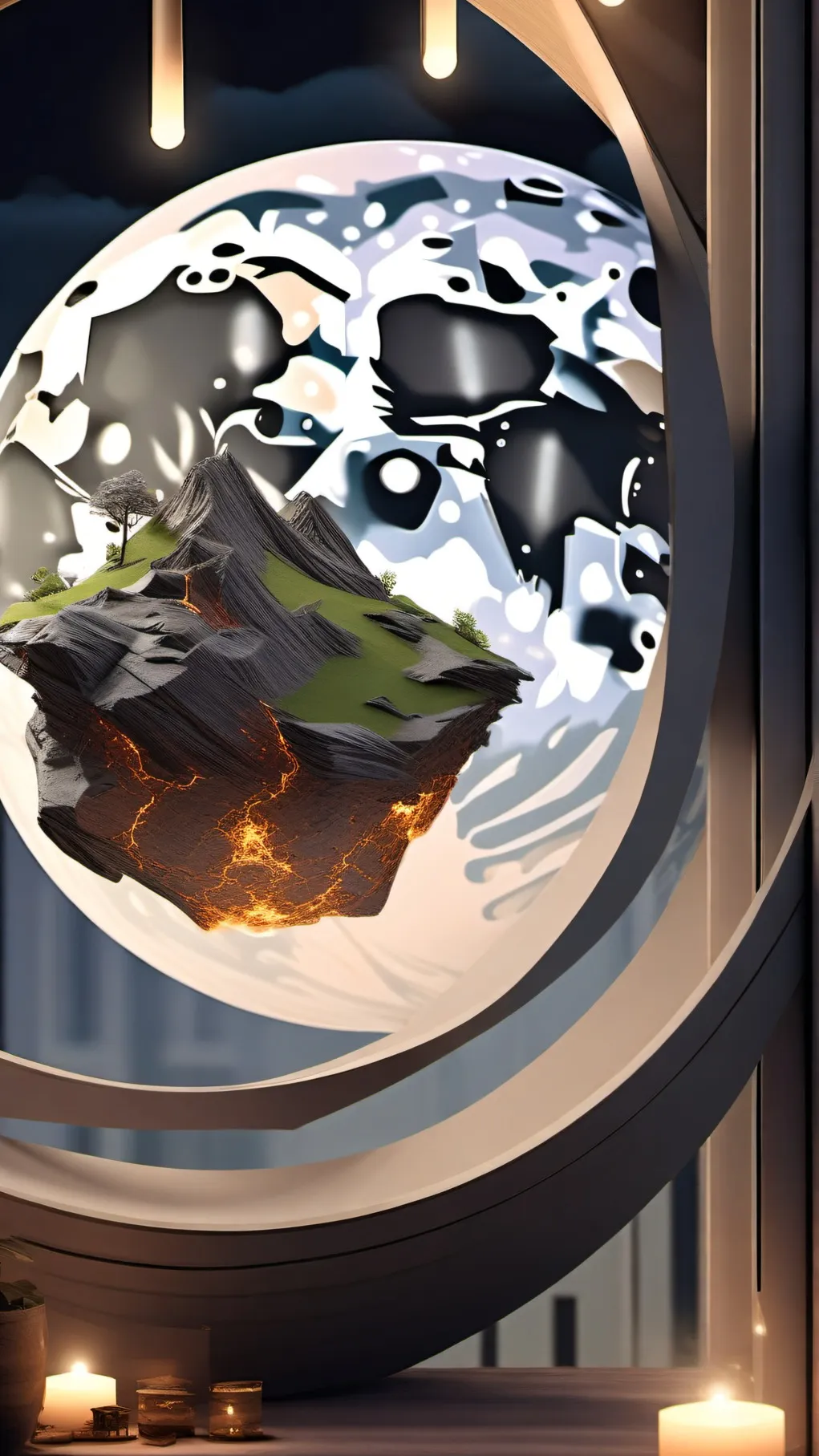 ai character: The world ending background