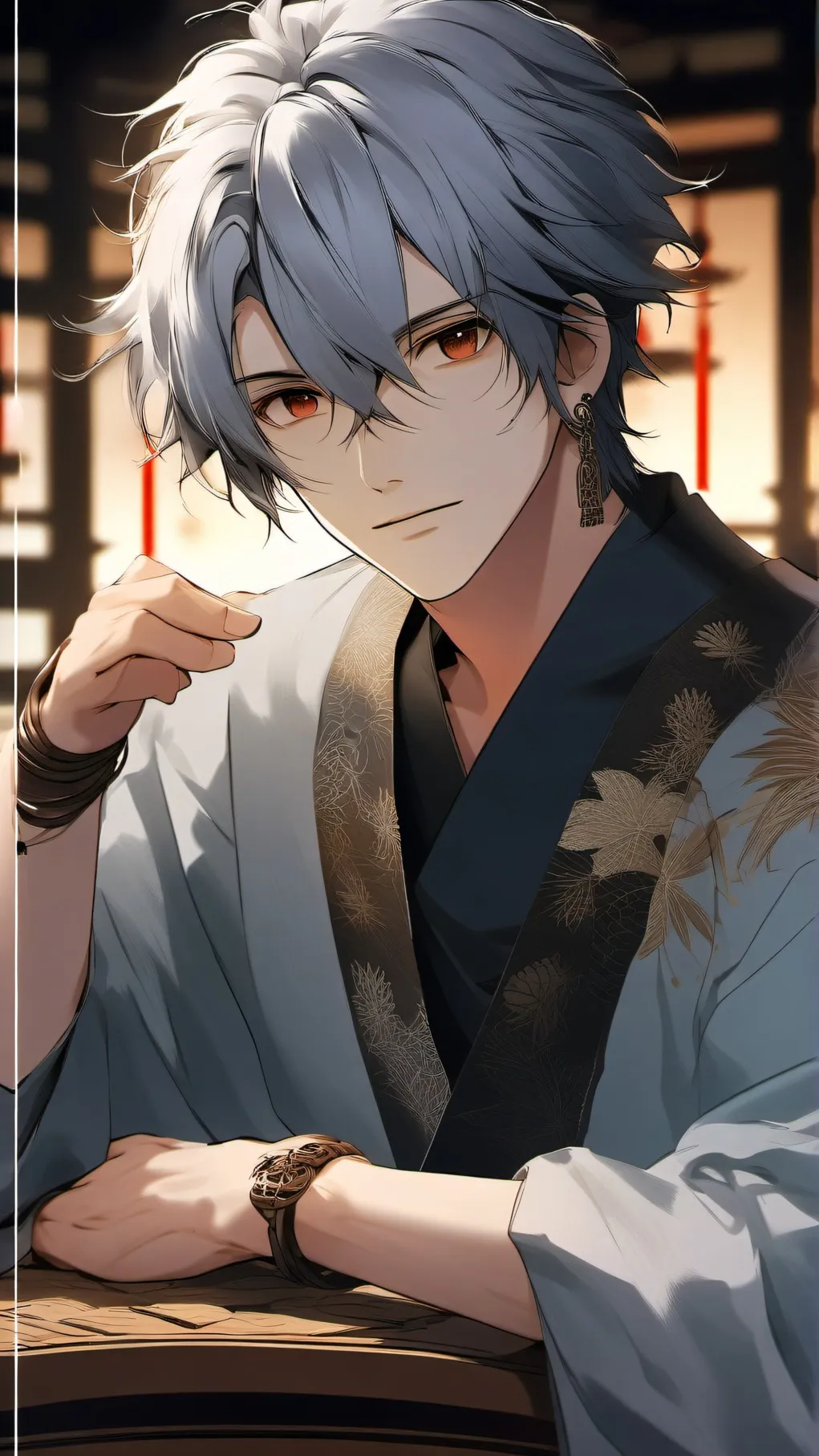 ai character: Kagaya Ubuyashiki background