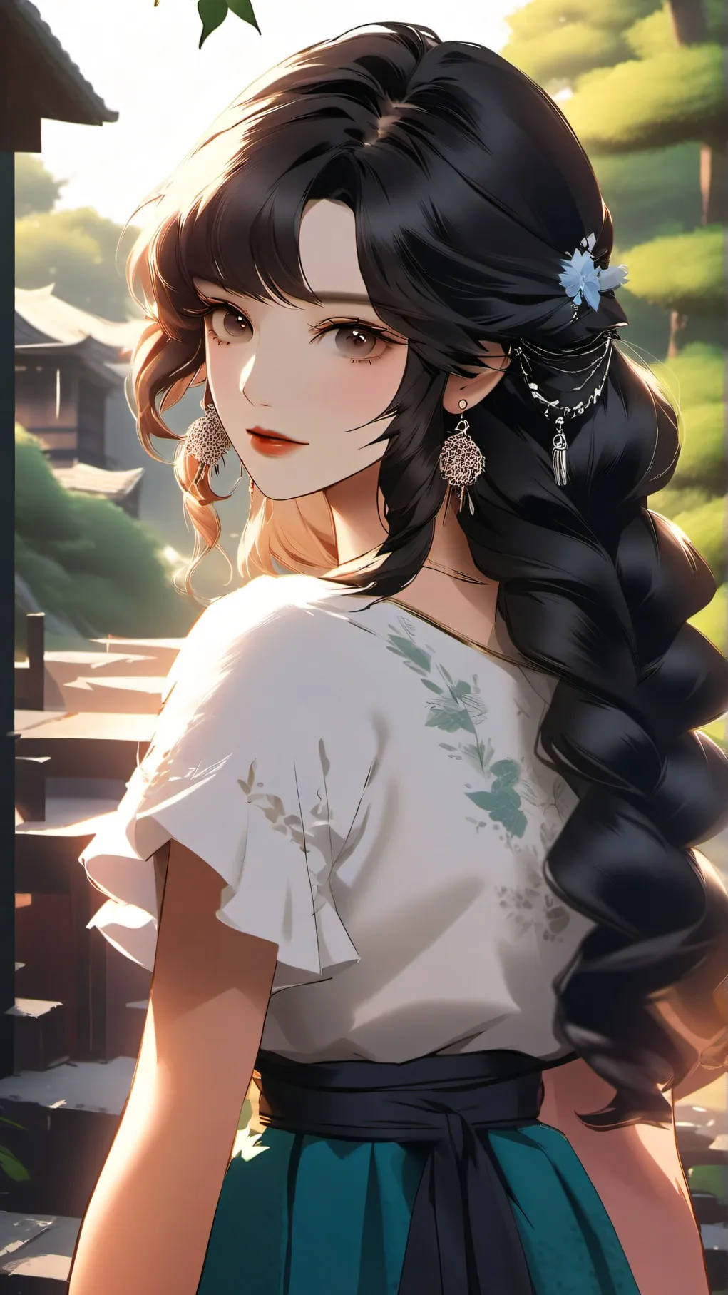 ai character: Amane Ubuyashiki background