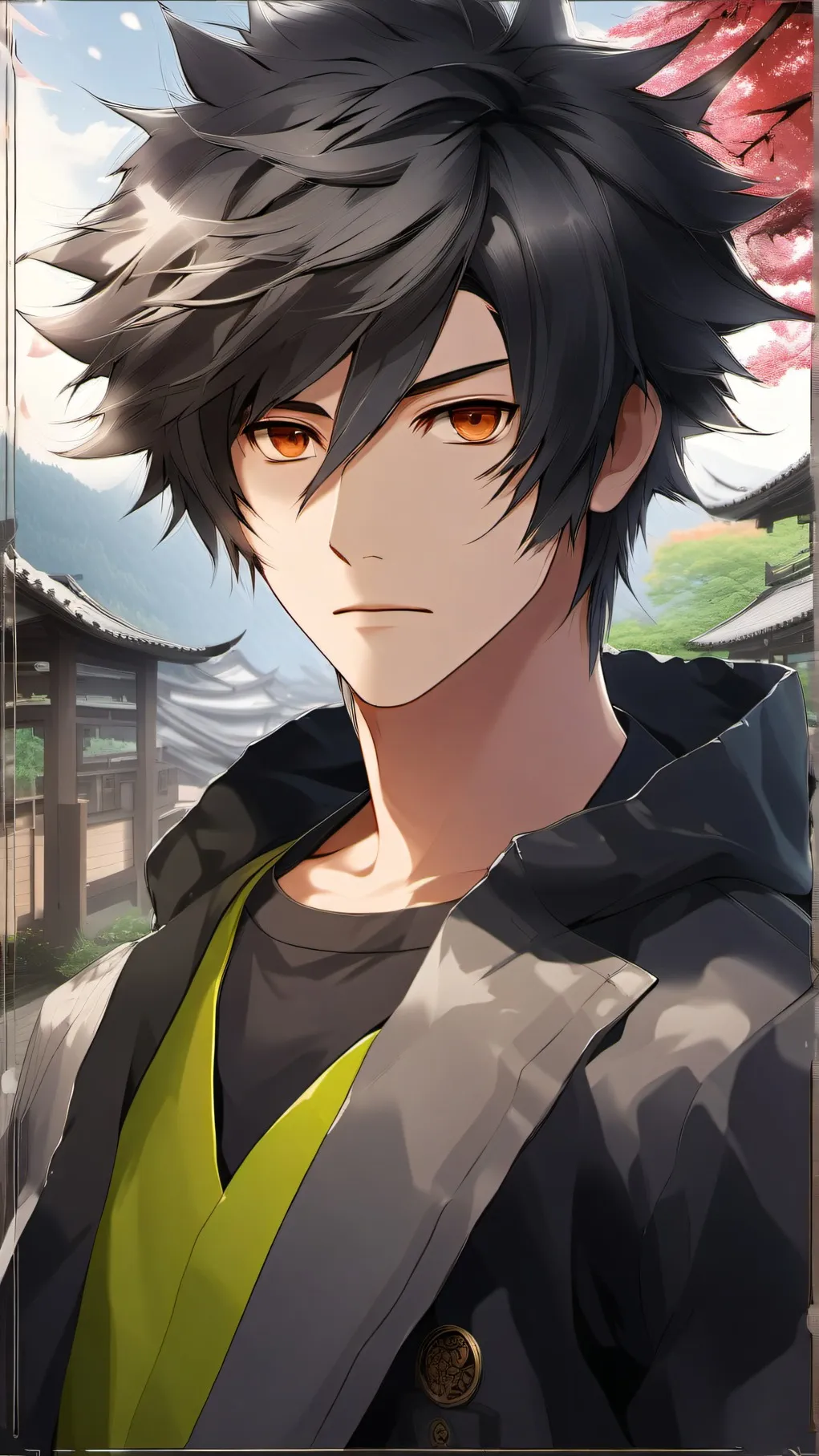 ai character: Masachika Kumeno background