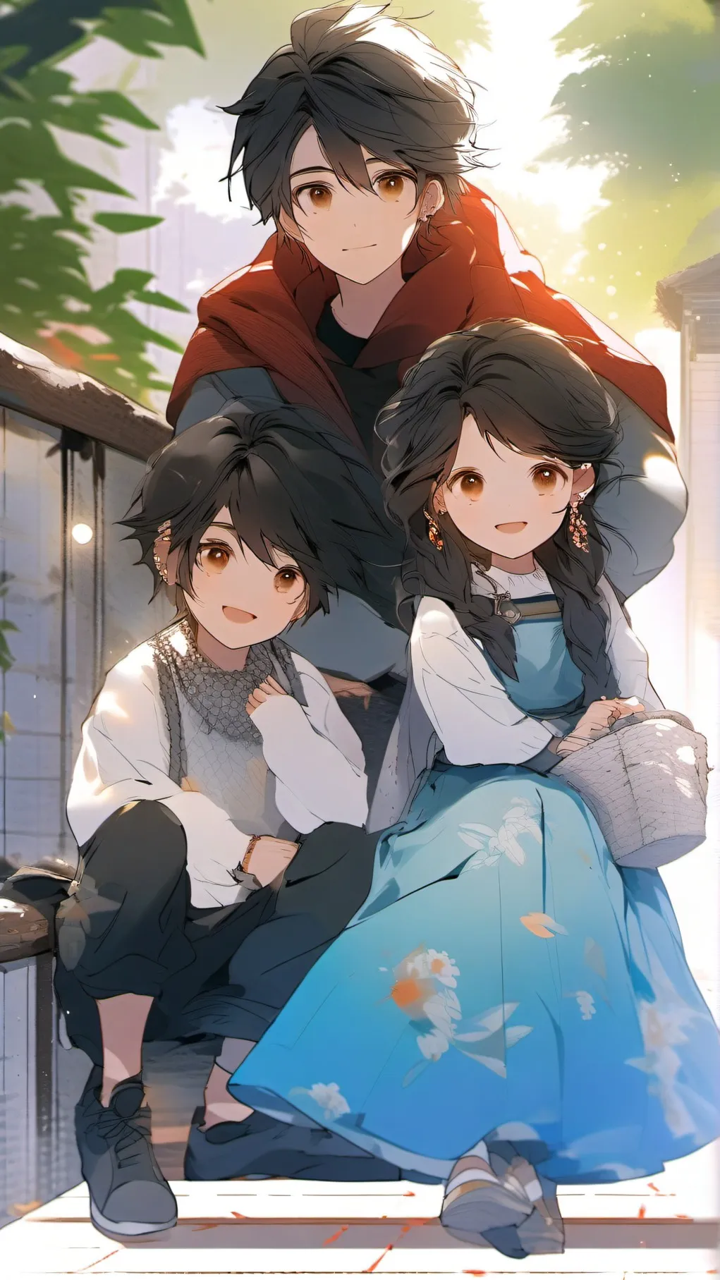 ai character: Areeba's friends background