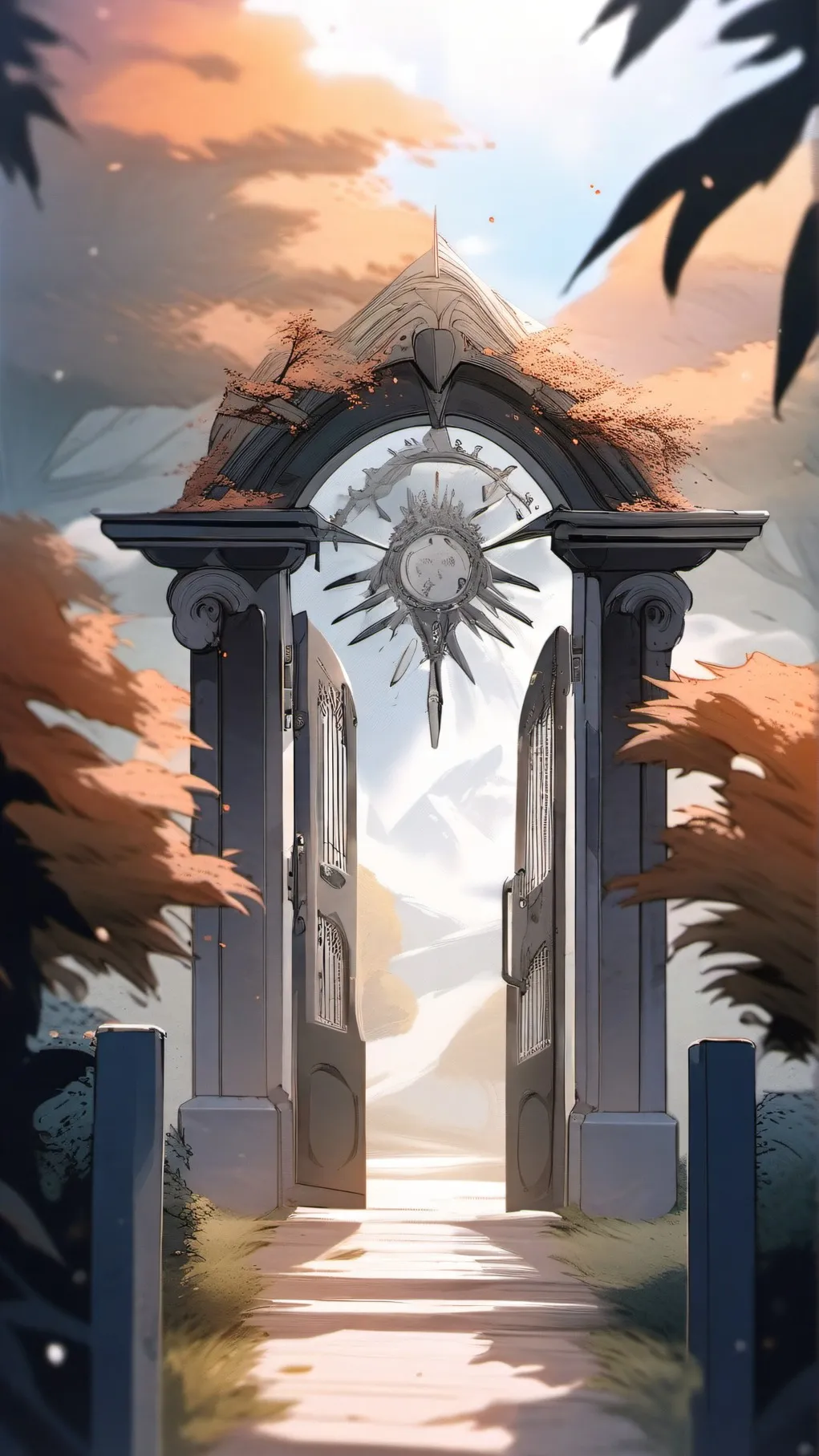 ai character: hh in heaven background