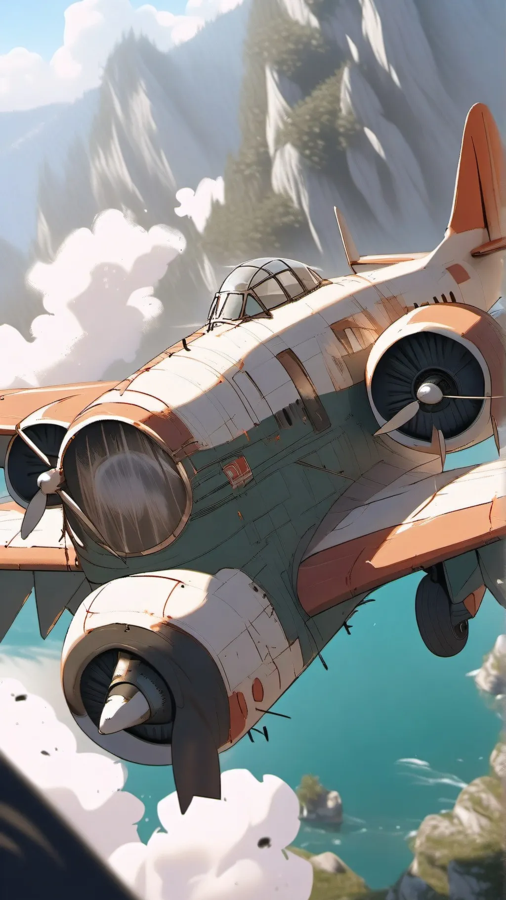 ai character: Sprout on a plane background