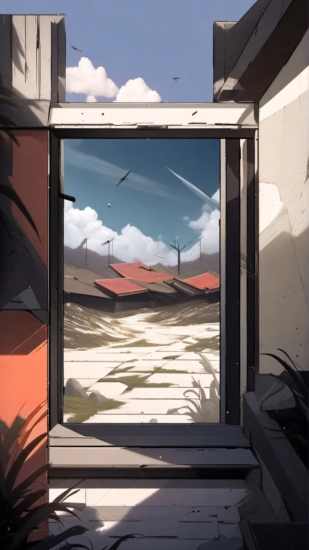 ai character: Sprunki hates sky background