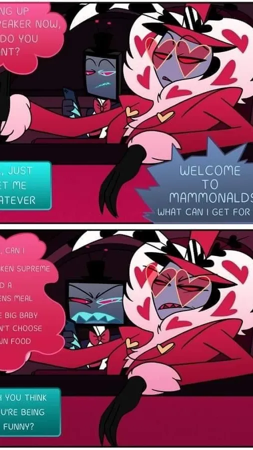 ai character: Vees lunch background