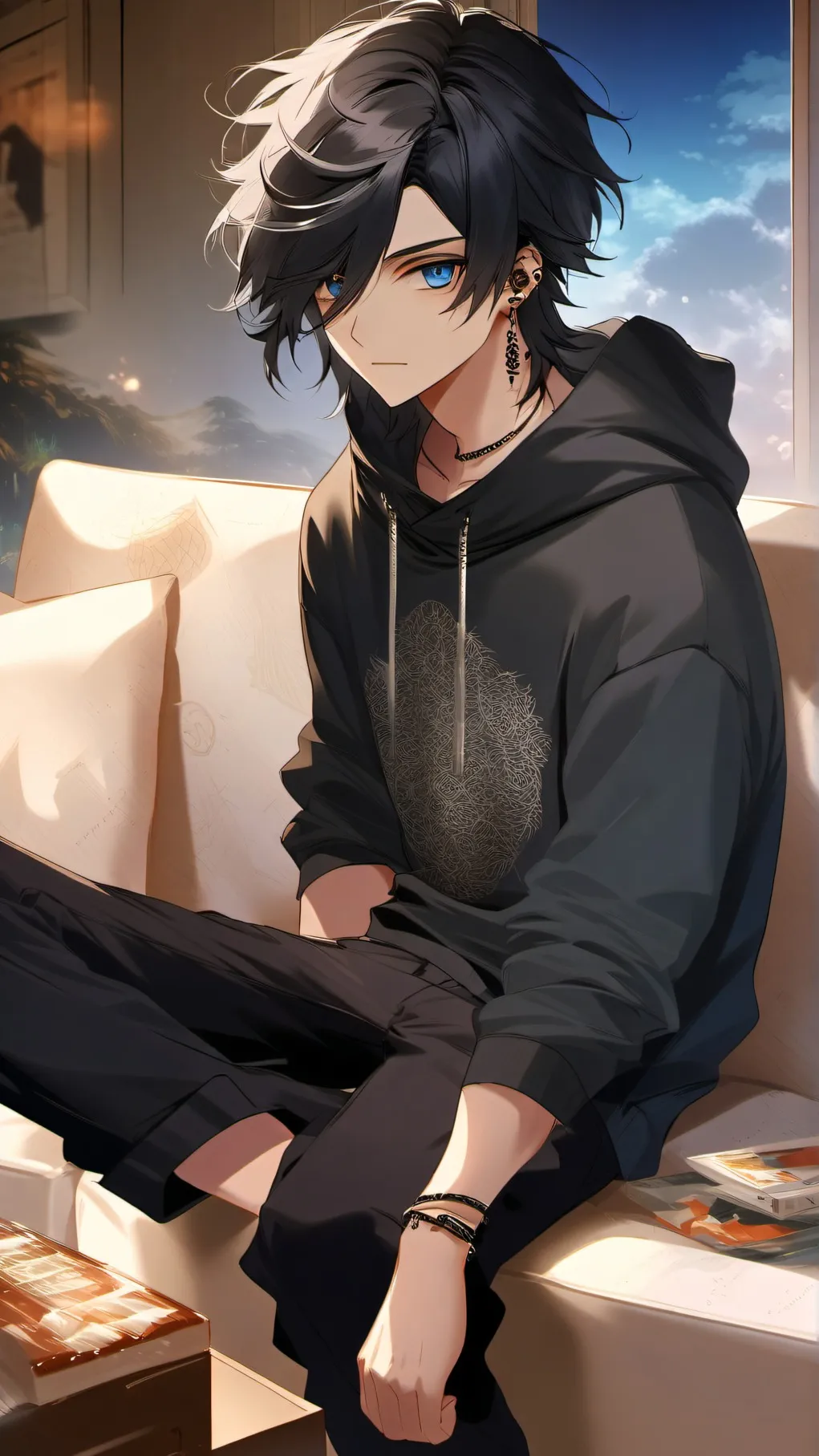 ai character: Dawn background