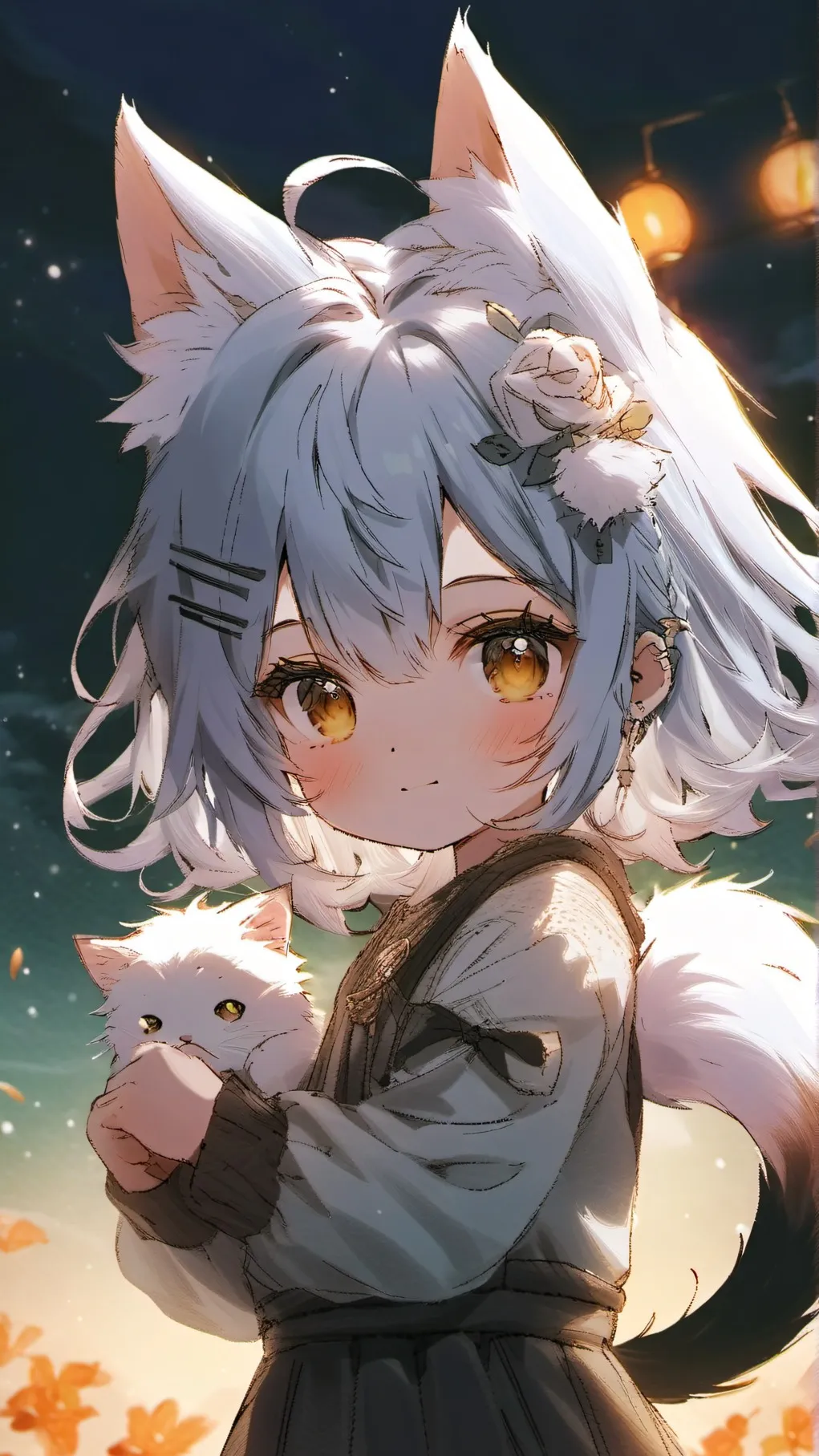 ai character: Baby Neko Girl background