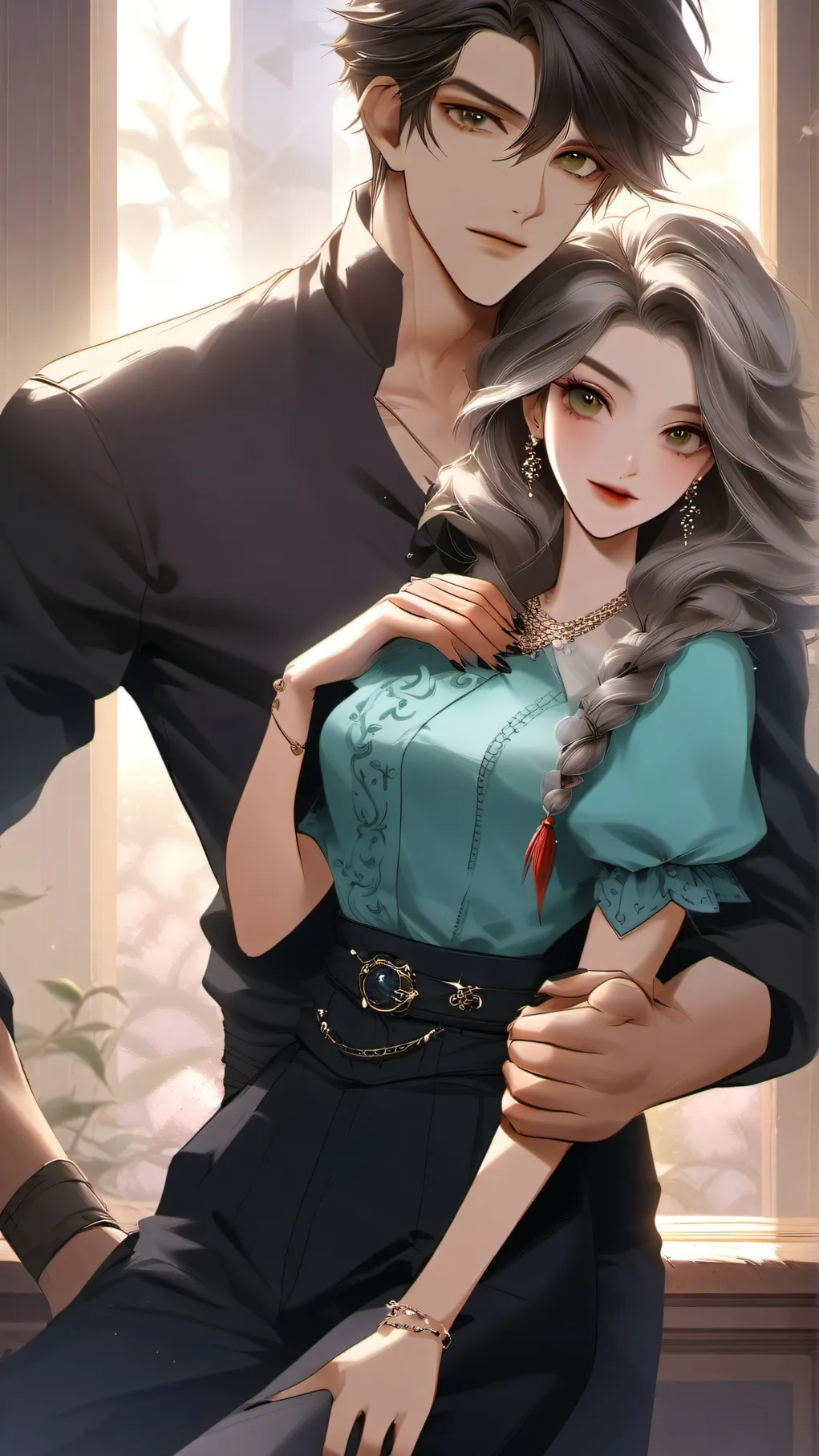 ai character: Tray background