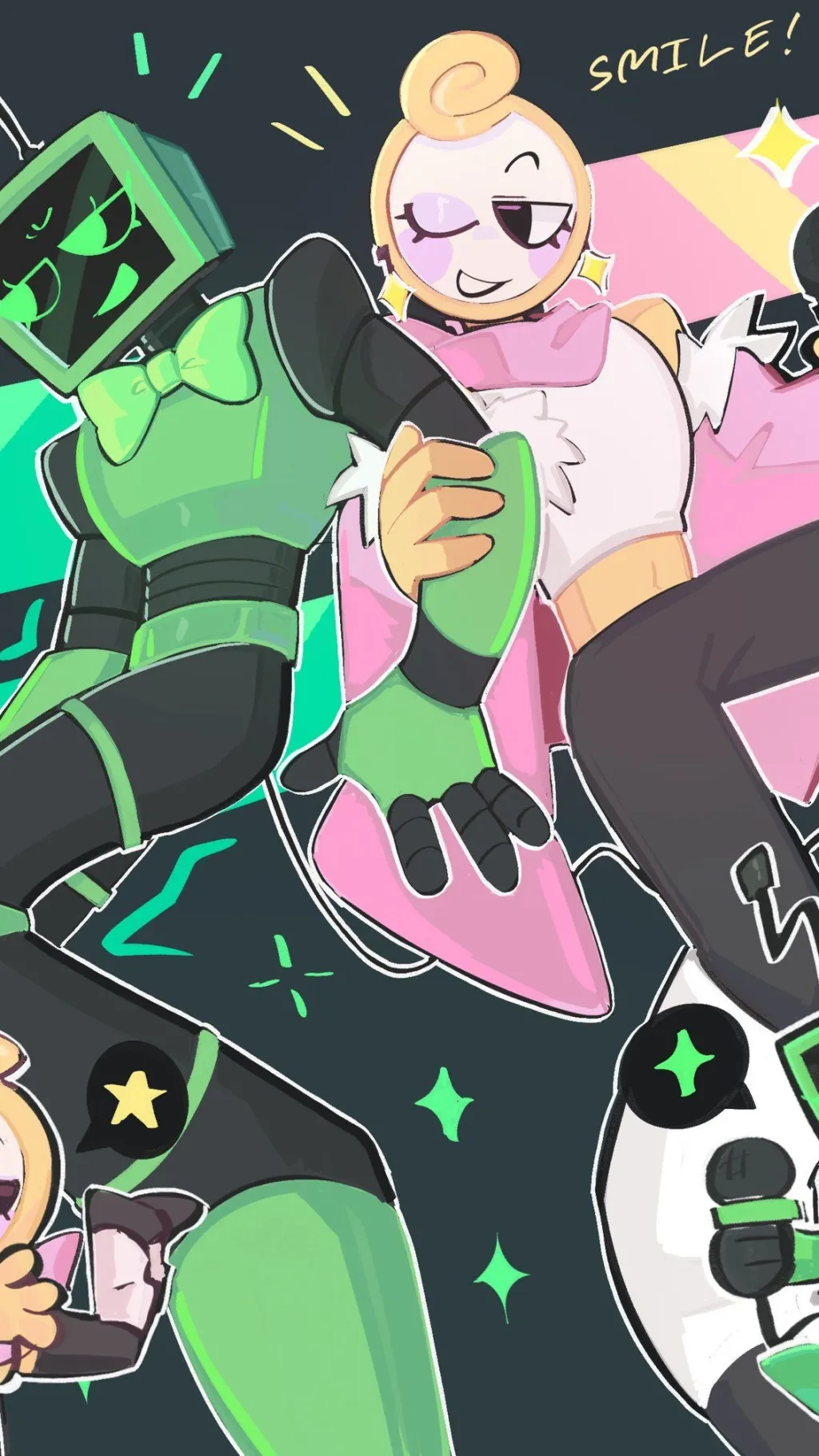 ai character: FashionShow background