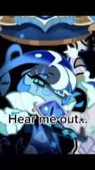 ai character: Shadow milk cookie background