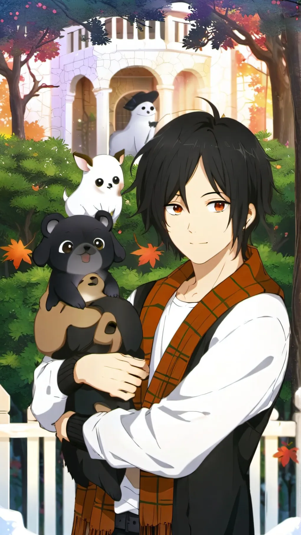 ai character: aphmau wolf background