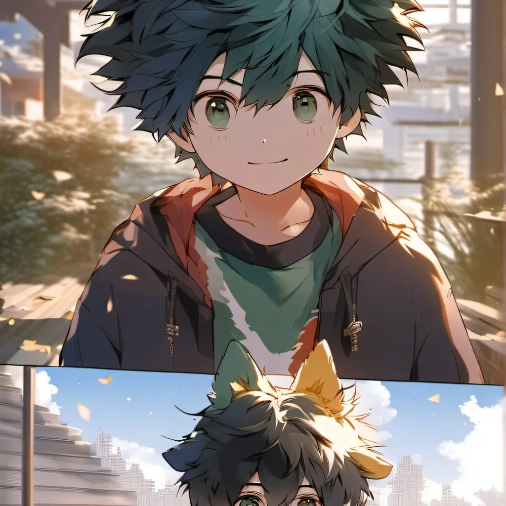 chat with ai character: deku adopts a pet
