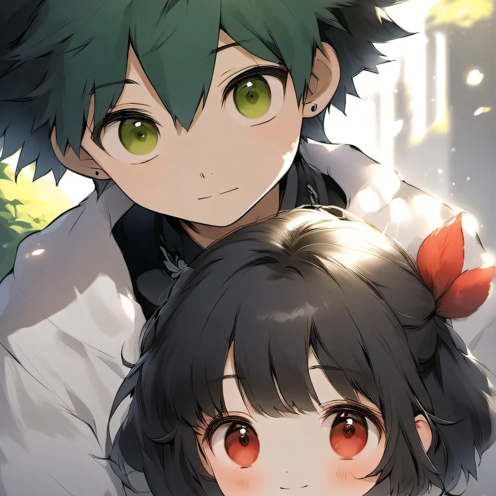 chat with ai character: deku adopts a kid