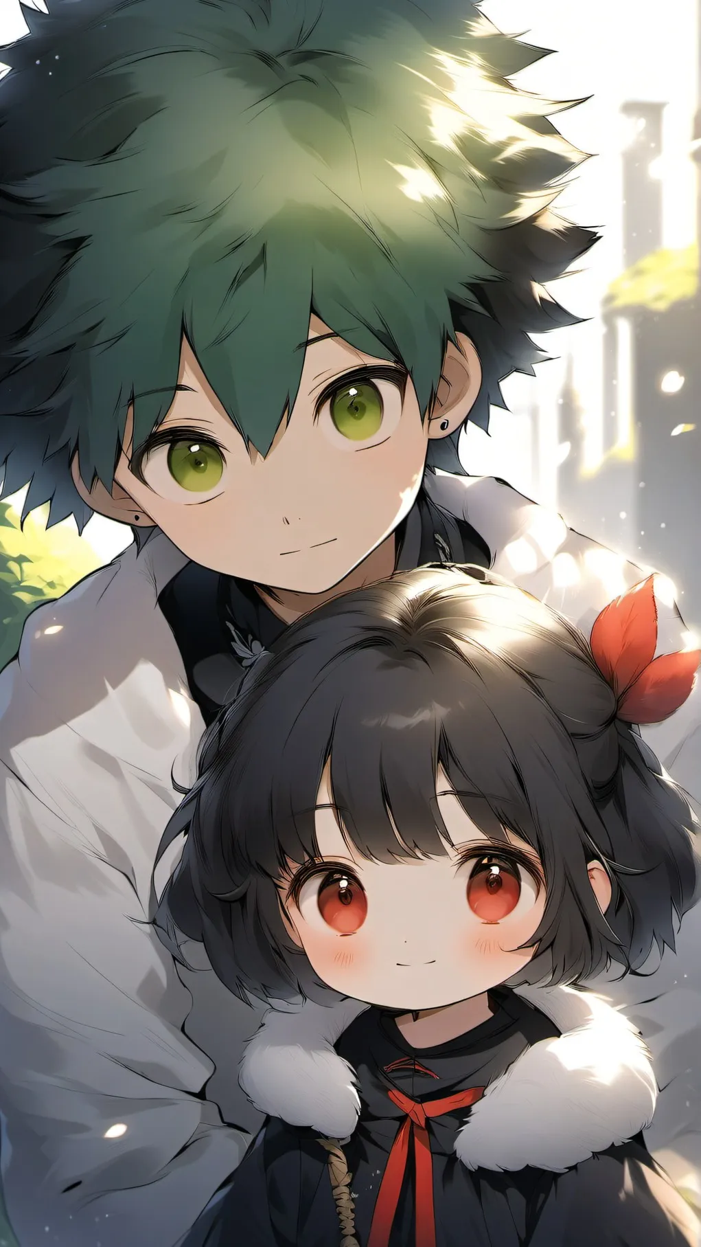 ai character: deku adopts a kid background
