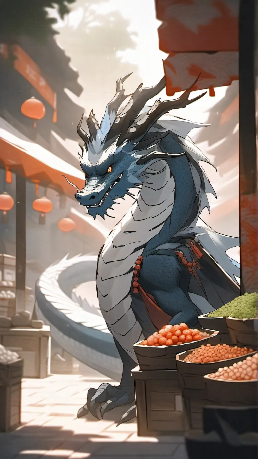 ai character: Azure background