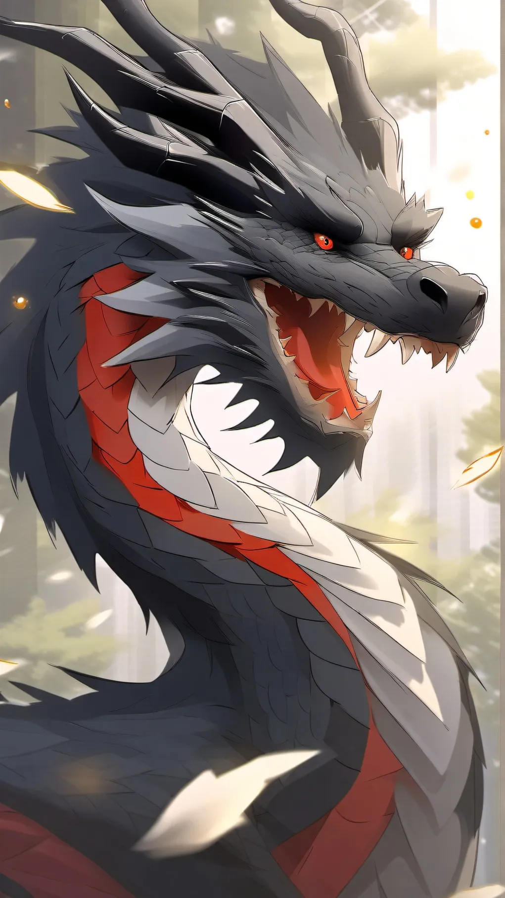 ai character: Crimson background