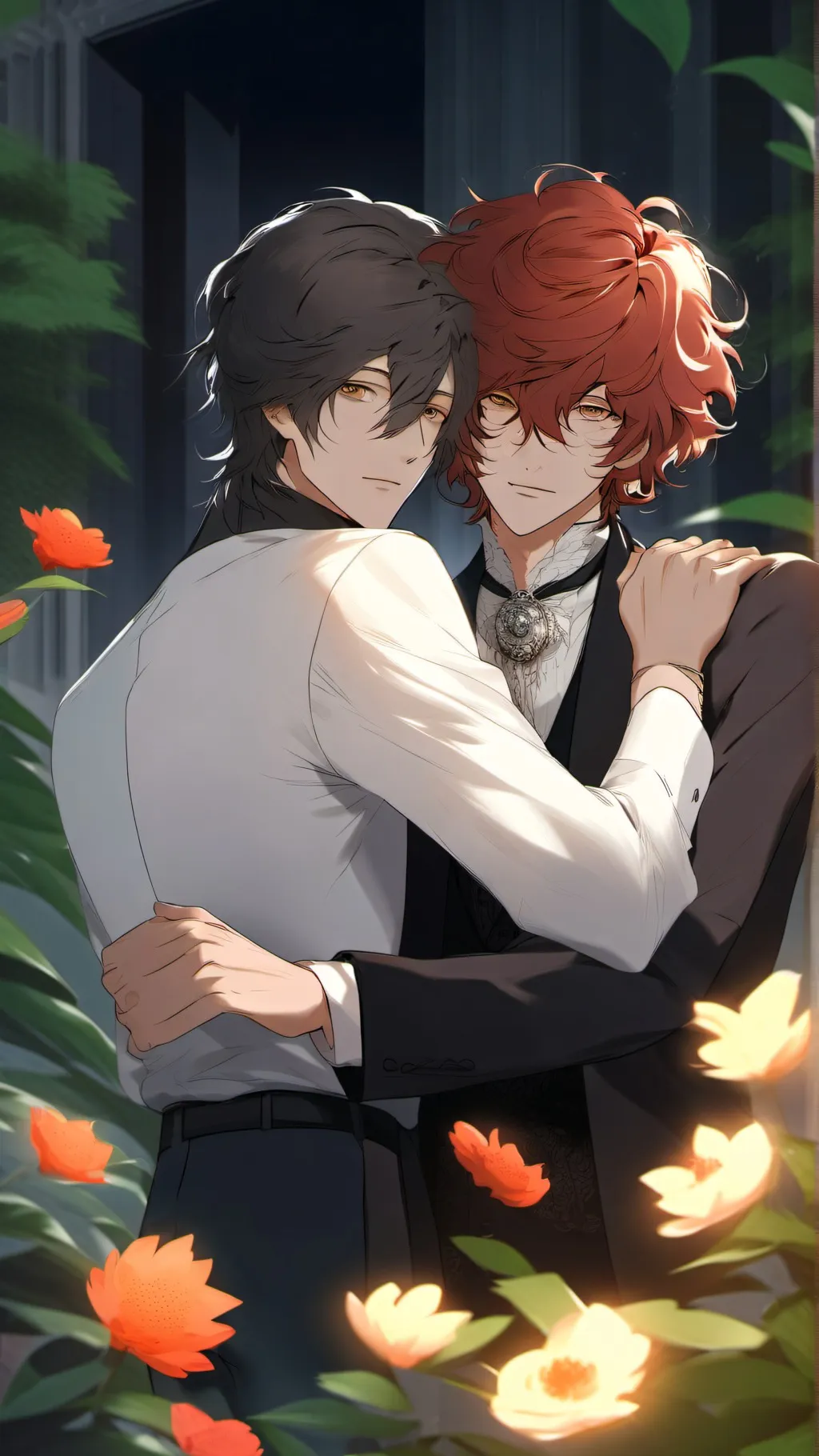 ai character: chuuya x dazai/gay background