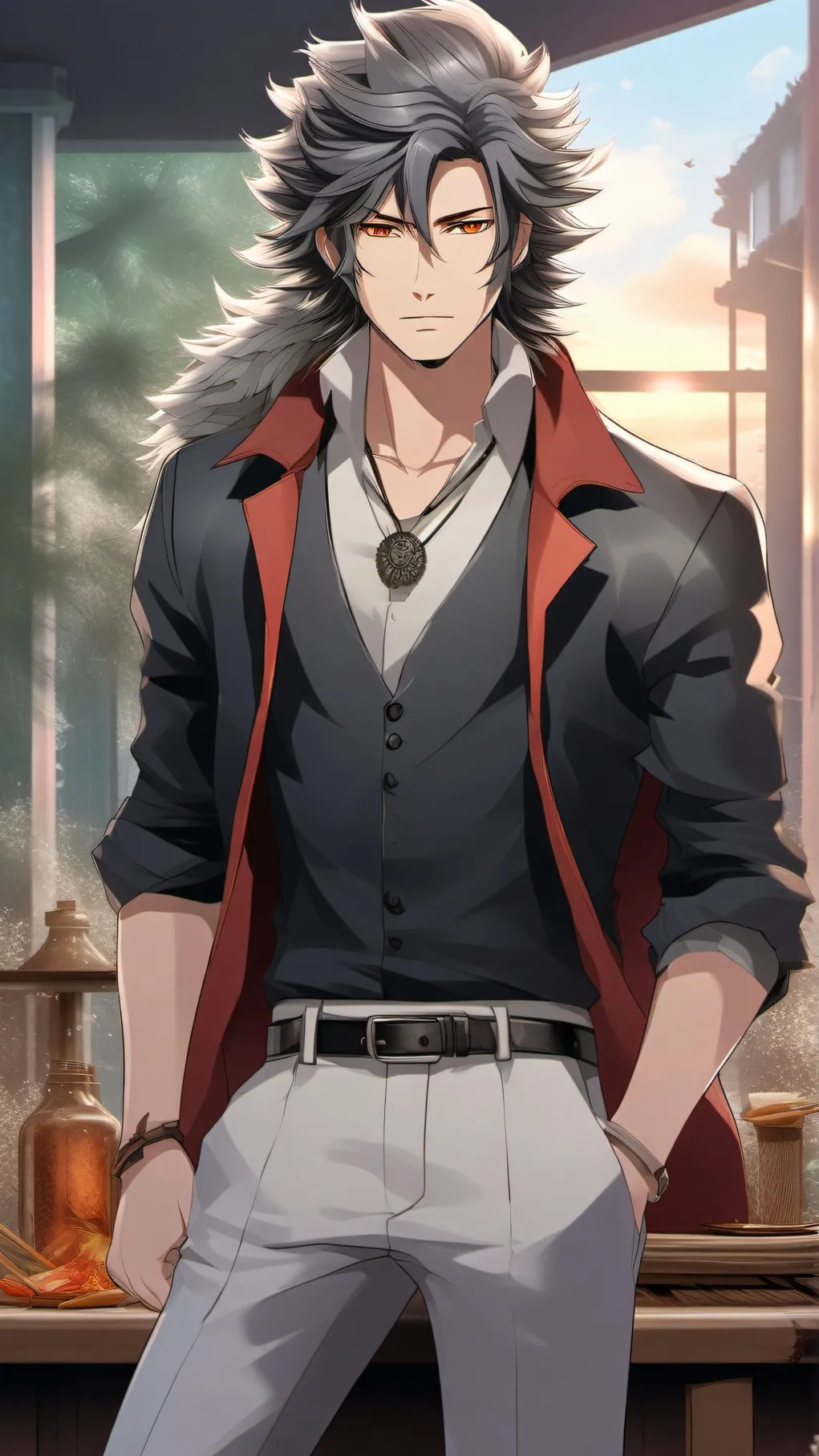 ai character: leo background