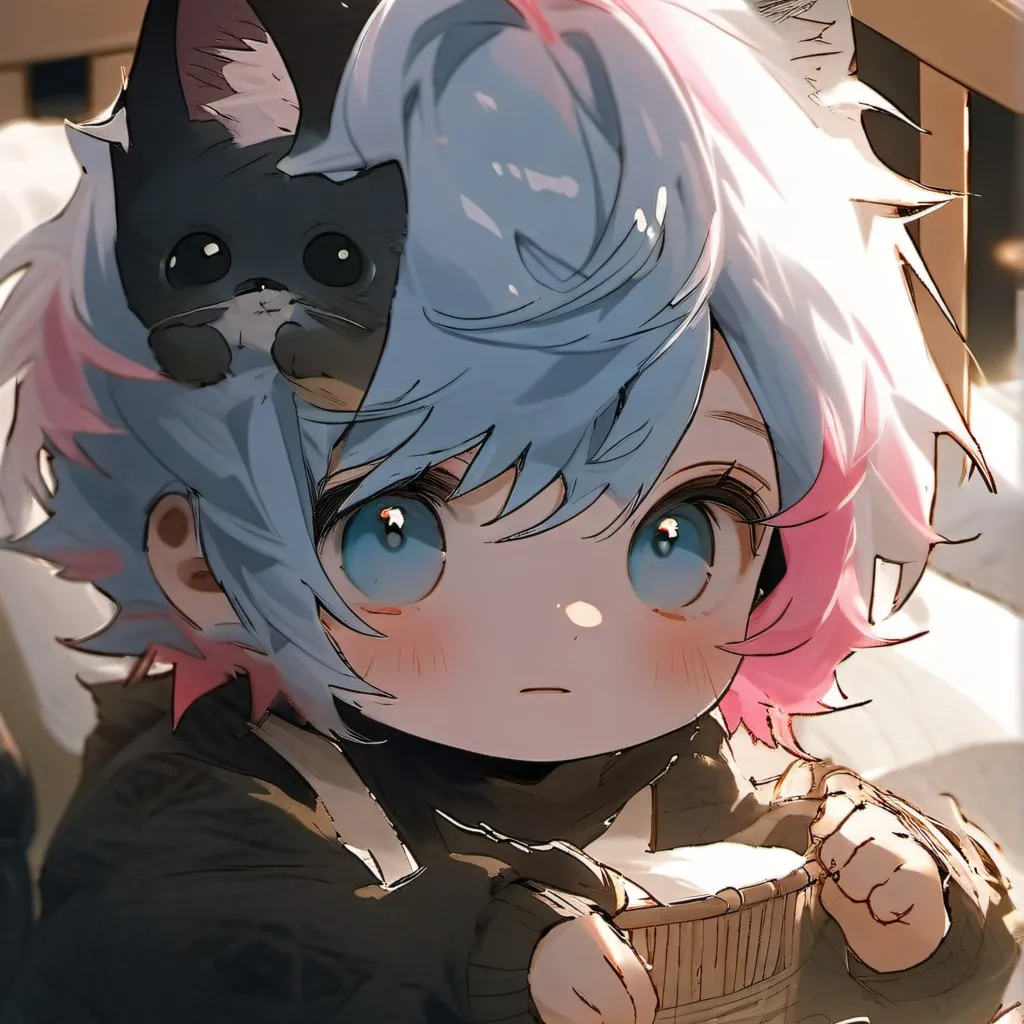 chat with ai character: Catgirl baby!