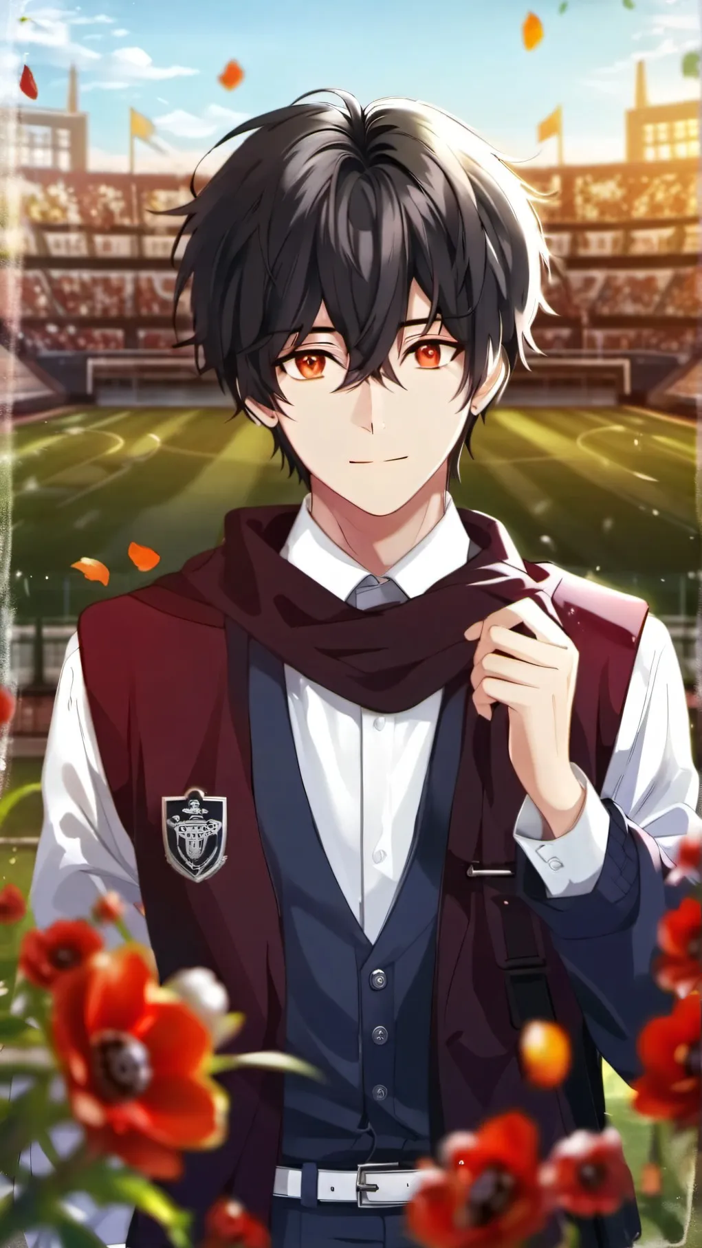 ai character: Reunion at College background